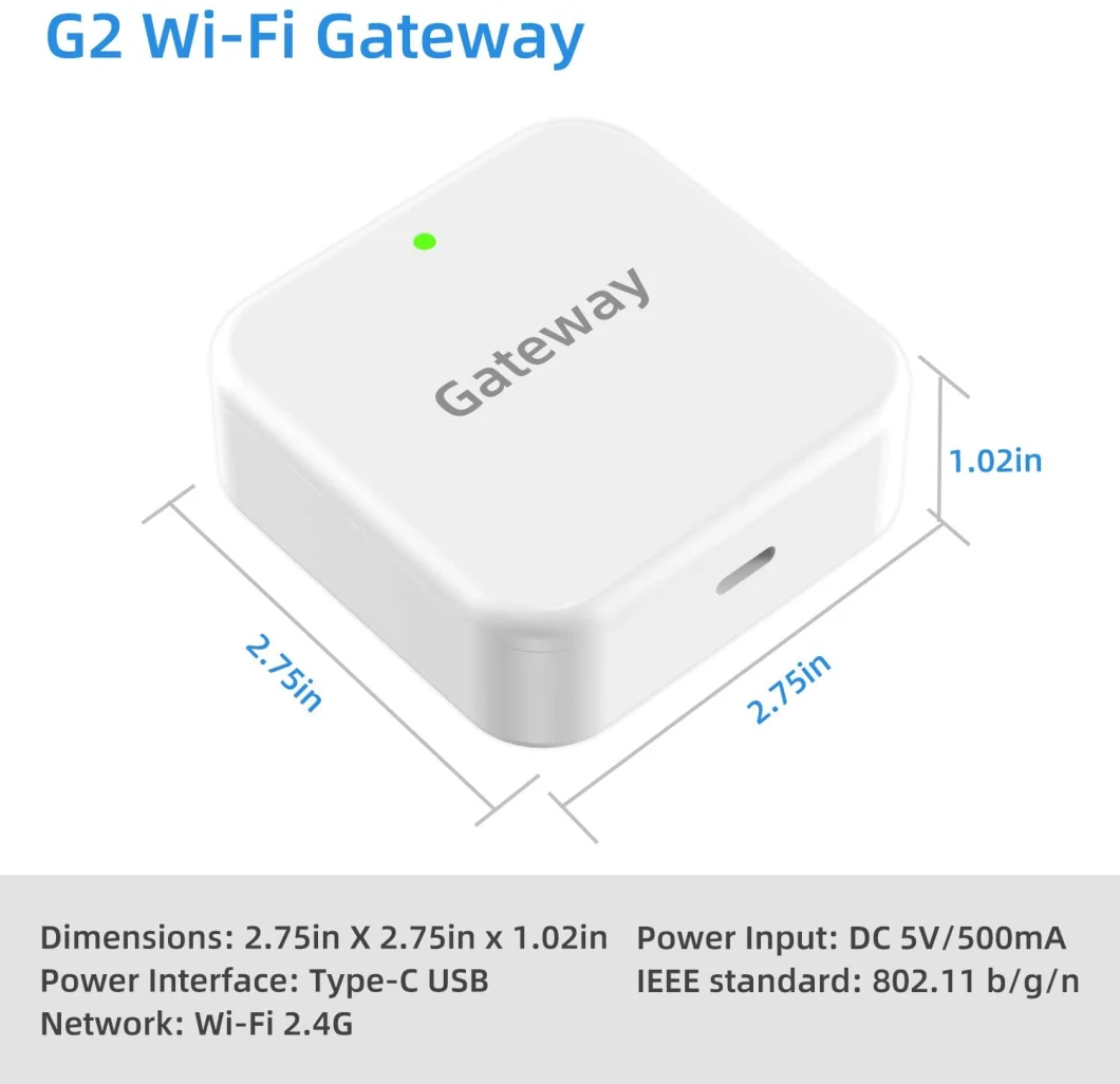 Ttlock G2 WiFi Gateway for Smart Door Lock Bluetooth