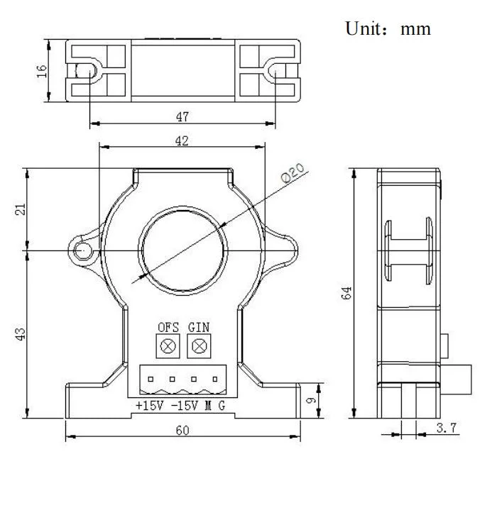 High Precision Factory Price Hall Effect Current Sensor