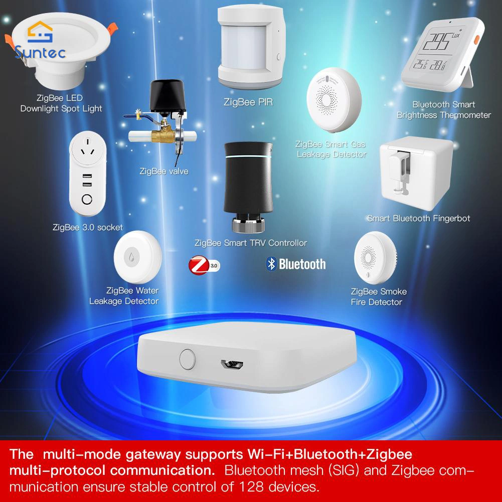 Remote Control Smart Home PLC Electrical Multi-Mode Gateway Zigbee WiFi Bluetooth