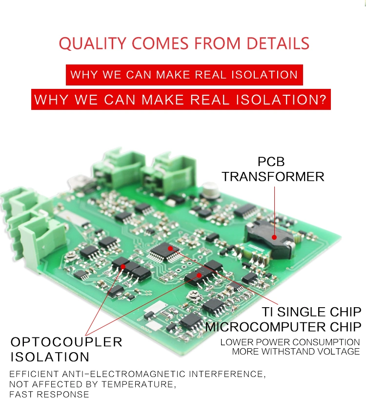 Analog Signal Isolator DIN-Rail 4-20mA 0-10V 1-5V Input Signal Transmitter Signal Isolator 4-20mA Output Signal Isolation DC24V Power Signal Transducer Sale