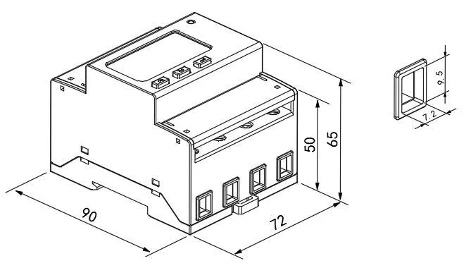 AC Three Phase Energy Meter for EV Charging