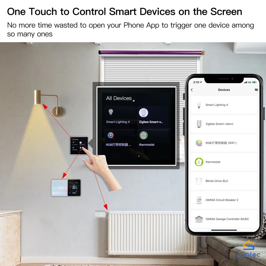 WiFi/Zigbee Gateway Tuya Smart Multi-Functional Control Panel