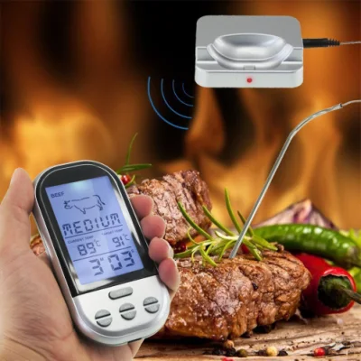 Barbecue-Grill-Temperaturüberwachung mit Alarm, digitales kabelloses Bluetooth-Kochthermometer Bl11777