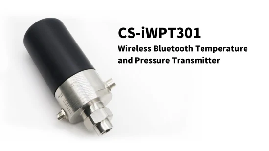  CS-Iwpt301 Drahtloser Temperatur- und Drucksensor 1 % F.  S Bluetooth 4.2 IP65 0~400kpa...100MPa 8~30VDC 3,6VDC